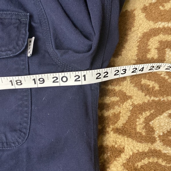 Carhartt Long sleeve Fire resistant Shirt Men’s SZ MT Navy Workwear heavy duty - Picture 9 of 9